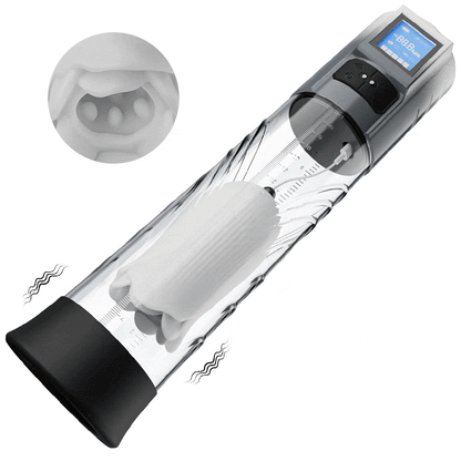 Pompe à pénis à 10 vibrations et 6 succions pour homme