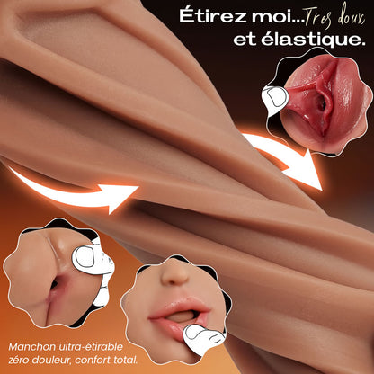 【10 $ de réduction – Plus que 3 jours !】Bestvibe Pro – 3 manchons interchangeables, trois expériences de plaisir uniques, masturbateur pour homme avec 5 niveaux de succion et 10 modes de vibration