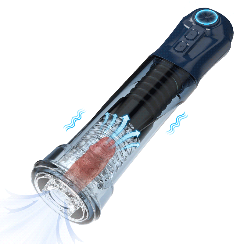 Arousa - Pompe à pénis d'agrandissement efficace pour hommes avec aspiration sous vide et vibration