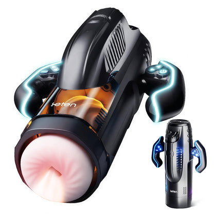 LETEN  Masturbateur Chauffant avec 10 Modes de Poussée et de Succion
