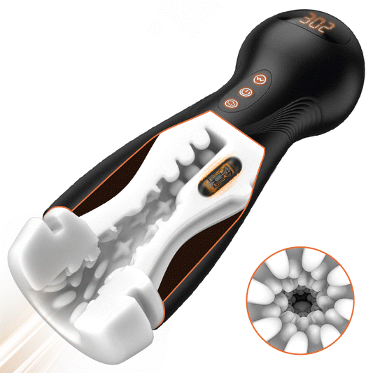 SolaceX - 8 Succion 10 Vibration One Touch Orgasm Digital Vacuum Masturbator