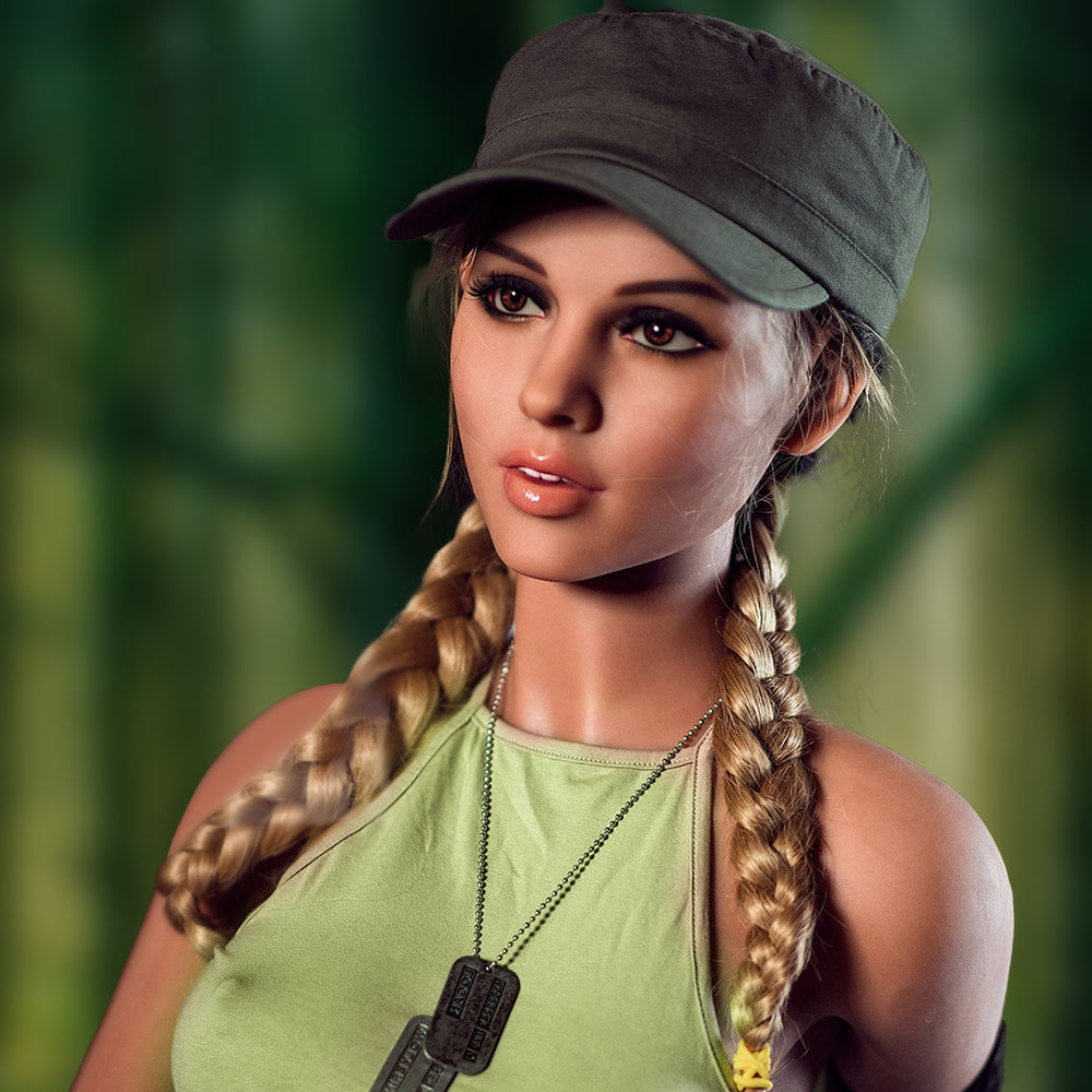 【Tanya】158cm Poupée sexuelle réaliste American Female Soldier 40 kg