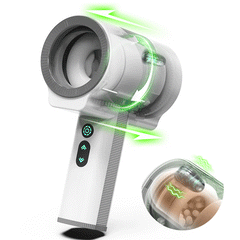 Double ouverture 7 vibrations 5 rotations et va-et-vient Masturbateur portable de sexe oral