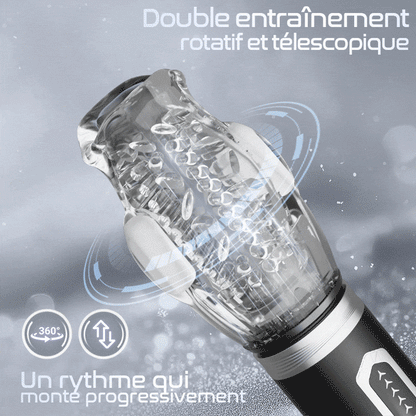 TORNADO 3.0 Version 7 Vibrant 5 Rotating Thrusting Fellation Masturbateur