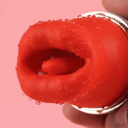 Vibromasseur Clitoridien Bouche et Langue 4 en 1 Lécher, Mordre, Aspirer et Vibrer