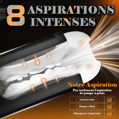 Sophia – Aspiration Puissante Meilleur Rapport Qualité-Prix Dimensionnement Cristal Clair Masturbateur Masculin Automatique
