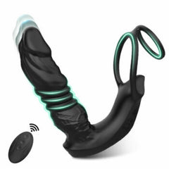 Kael - Jouet anal réaliste pour prostate avec 9 modes de vibrations et double anneau pour une stimulation optimale