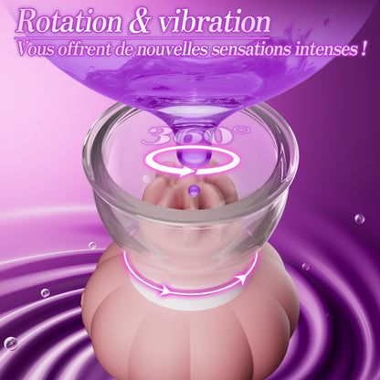 Thaliane – Jouets manuels de succion et de rotation pour les mamelons avec deux têtes de brosse différentes