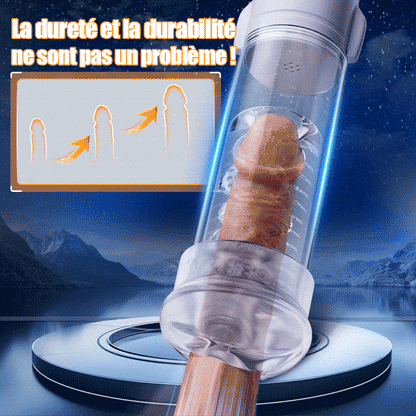 Launcher – Appareil de vibration et de suction avec tube interne transparent pour l’agrandissement et la revitalisation du pénis