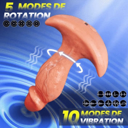 Levi – Plug anal / godemiché anal vibrant et rotatif à 360° avec APP & télécommande pour hommes et femmes