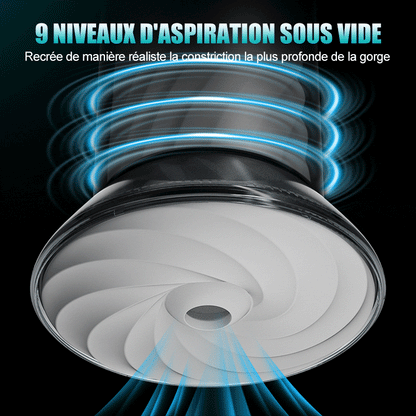 Bliss - Masturbateur Électrique 9 Modes de Succion & Vibration Puissante Manchon Large 2,8x