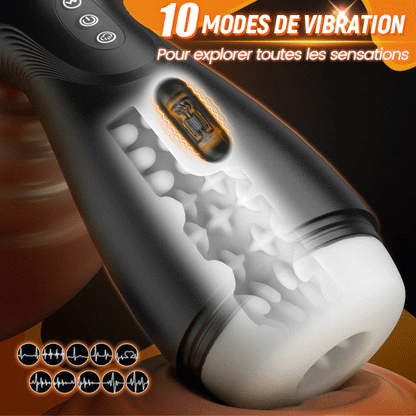 SolaceX - 8 Succion 10 Vibration One Touch Orgasm Digital Vacuum Masturbator
