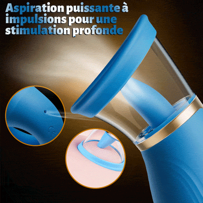 Sierra – Stimulateur clitoridien et des mamelons à succion intense avec léchage par la langue