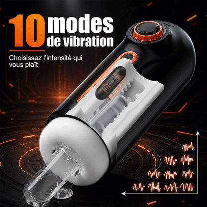 【prévente】Alien – Masturbateur 6-en-1 avec va-et-vient, vibrations & fonction chauffante, sensation de fellation avec 4 modes de succion