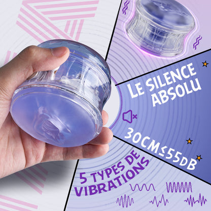 DOIFX-Pocket Girl 5 modes de vibration Double entrée vaginale + anale Masturbateur masculin