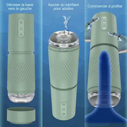 Abyss - Pompe à pénis à vide 10 succions & 10 vibrations - Pompe d'agrandissement - Masturbateur masculin