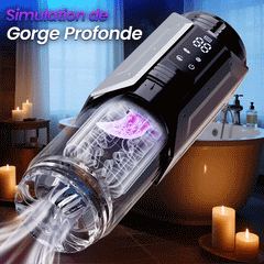King - Masturbateur automatique 4 en 1 pour hommes, 100% étanche