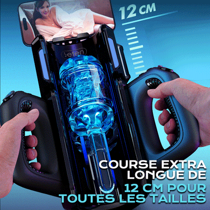 LETEN 10 Masturbateur à moteur à grande vitesse avec support pour téléphone
