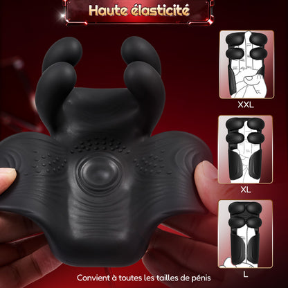 Vibrateur automatique à 10 doigts pour massage et thérapie du pénis