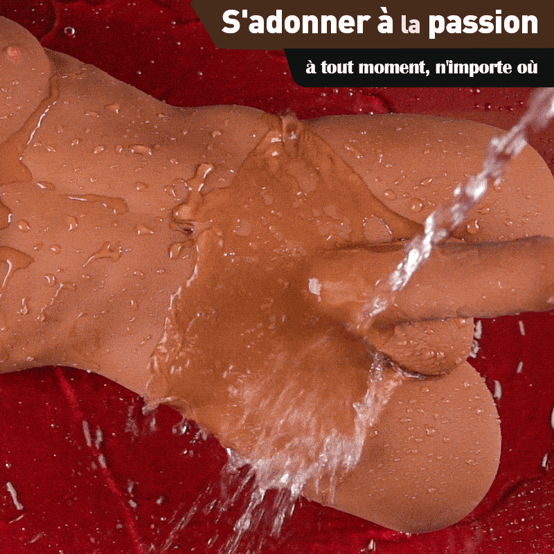 Lauren - Fesses réalistes avec gode et testicules, trou serré, couleur blé, jouet sexuel unisexe