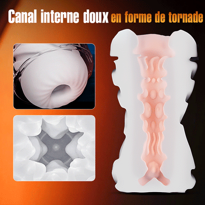 LETEN  Masturbateur Chauffant avec 10 Modes de Poussée et de Succion