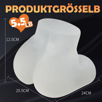 Fesse réaliste d'art transparente 2.55kg