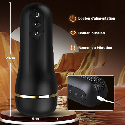 Captain - 5 Succion 10 Vibration Entrée Vaginale Simulée Masturbateur Cup