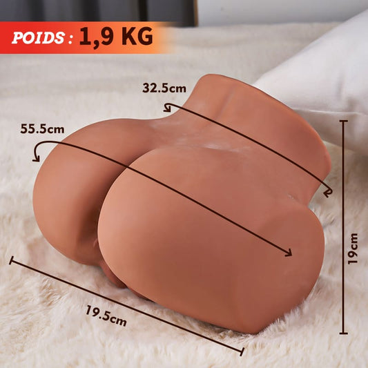 Avec lèvres serrées 2 trous Grace Juicy Pussy fesses réalistes 1,9 kg