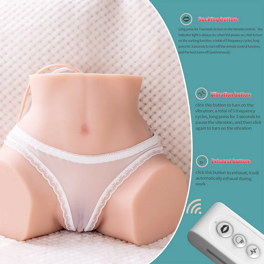 【Luona】5,4 kg Sucer la chatte + Vibrer les fesses Poupée sexuelle