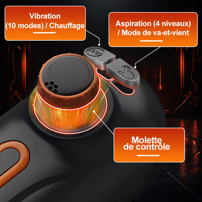 【prévente】Alien – Masturbateur 6-en-1 avec va-et-vient, vibrations & fonction chauffante, sensation de fellation avec 4 modes de succion