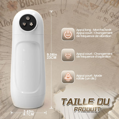 Skyline-10 Succion 10 Vibration Masturbateur masculin