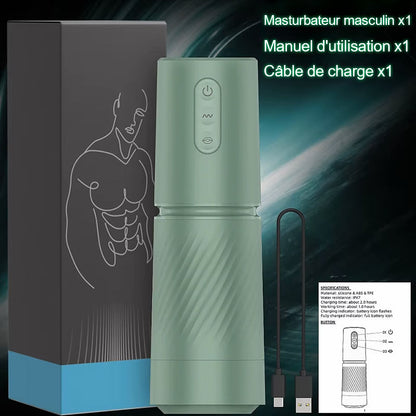 Abyss - Pompe à pénis à vide 10 succions & 10 vibrations - Pompe d'agrandissement - Masturbateur masculin