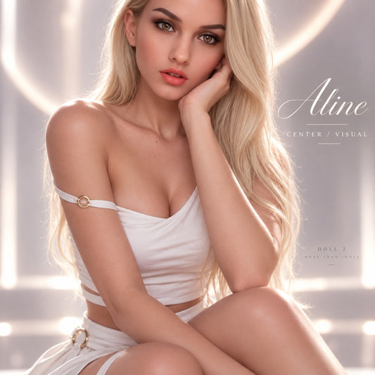 Aline - Torse sexuel réaliste de 157 cm pour hommes – Masturbateur réaliste avec tête, texture 3D, nettoyage facile