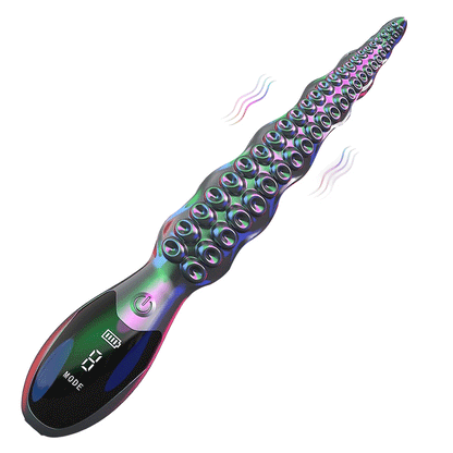 Gode vibrant réaliste en forme de pieuvre - Tentacules de pieuvre à affichage LED