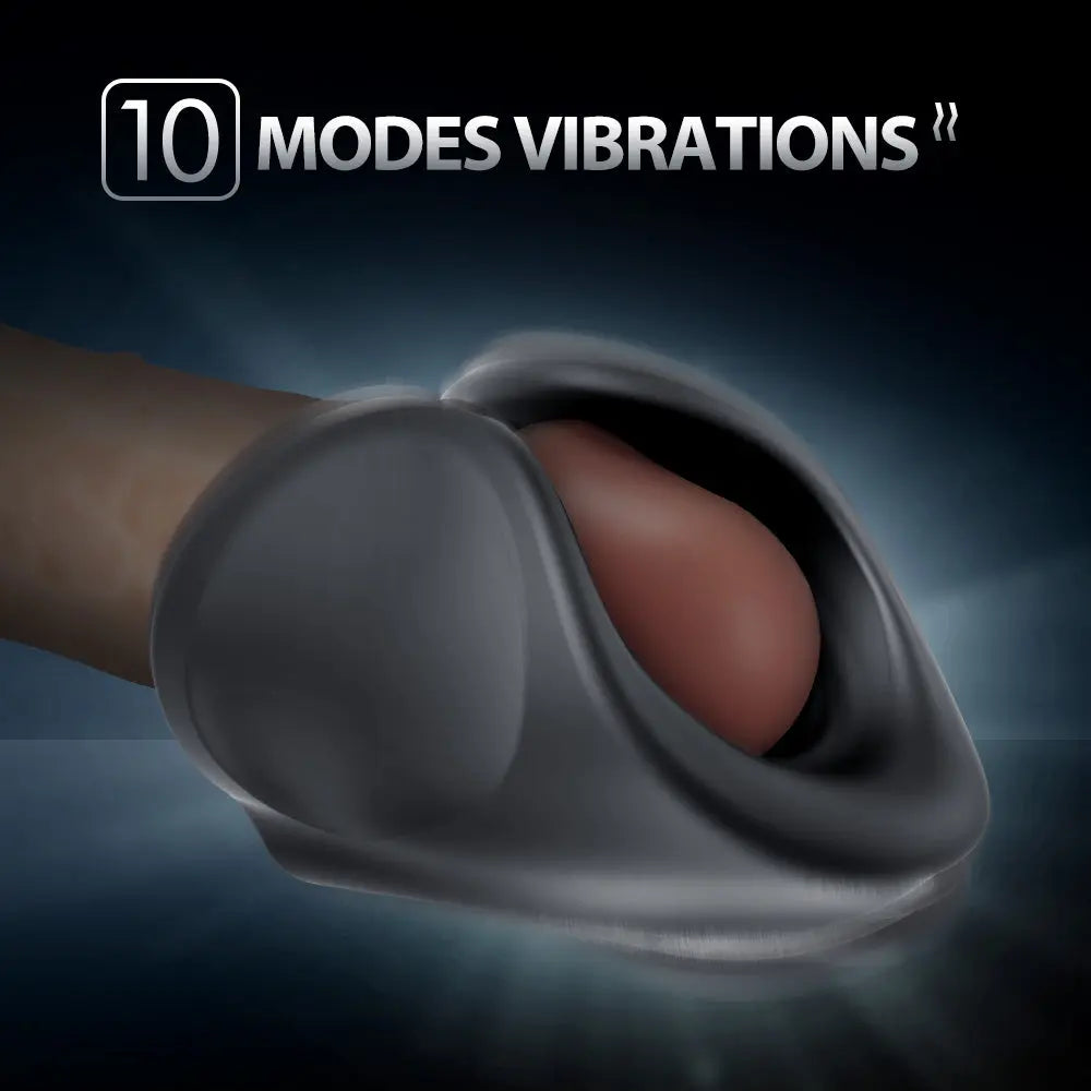 2 en 1 Vibrateur de gland Entraîneur de pénis électrique 10 modes de vibration Moruioy Moruioy