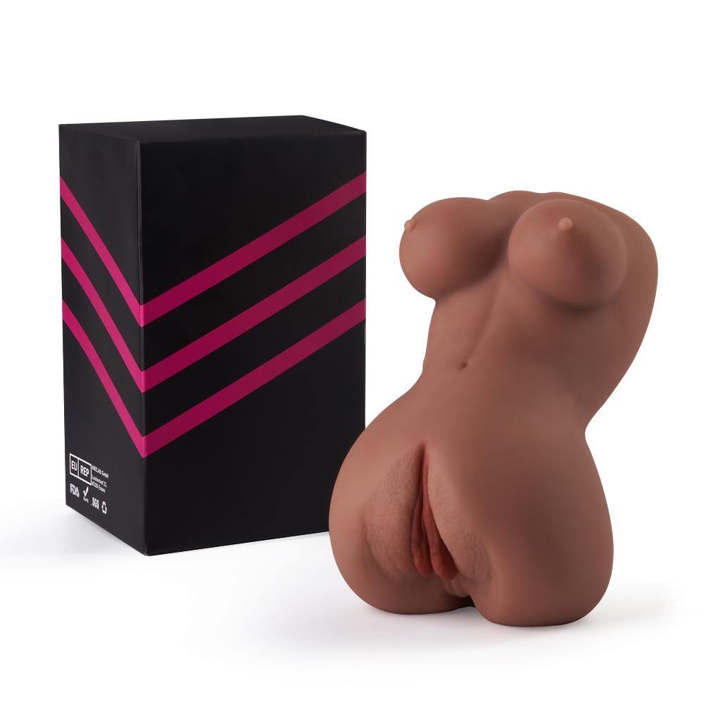 Acmejoy Chatte de poche masturbateur réaliste brune avec fesses et seins Acmejoy