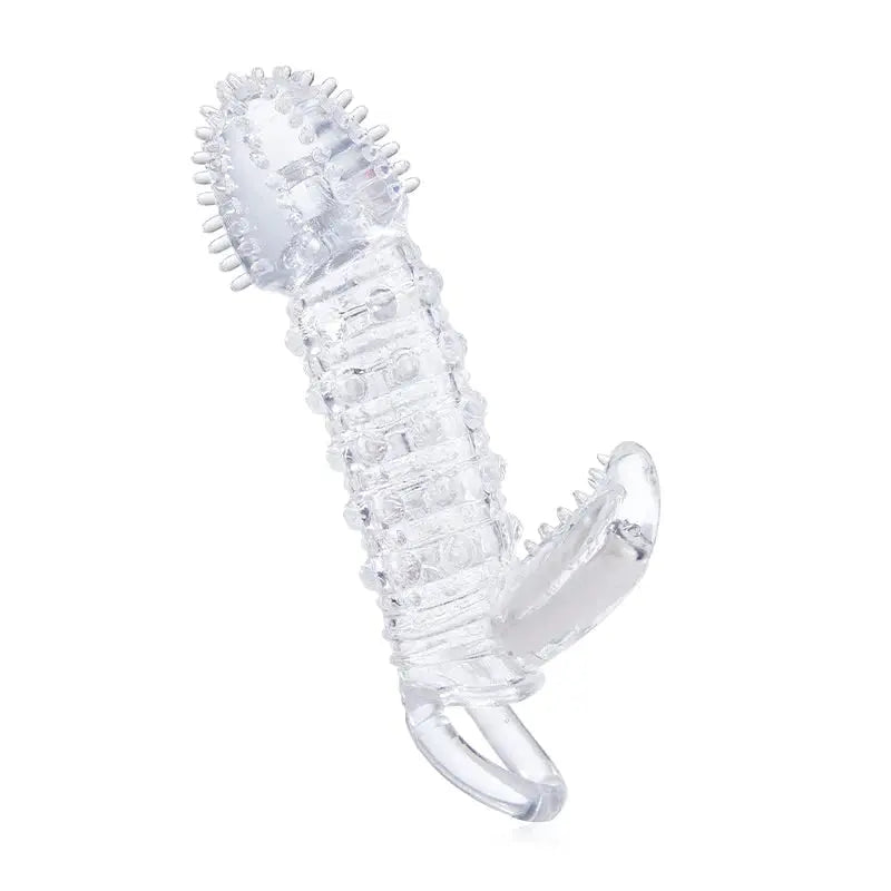 Gaine pénienne vibrante transparente 19,6 cm Acmejoy