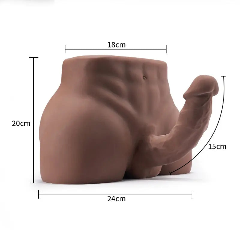 Masturbateur realiste avec gode en chocolat Acmejoy